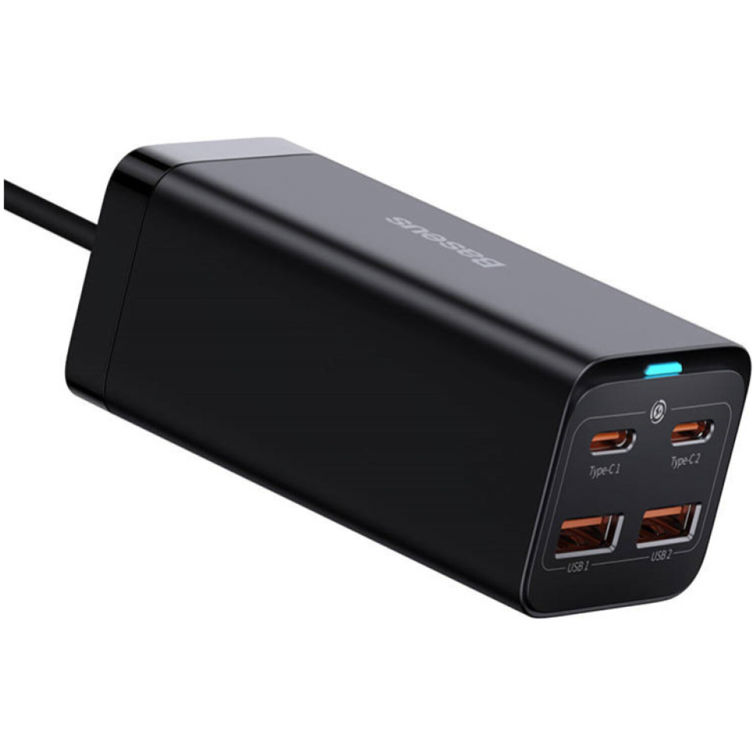 Hišni polnilec 100-240V => 2x USB-A 2x USB-C 100W za mobilni telefon ali tablični računalnik GaN3 PD3 + QC4 AFC Baseus (CCGP000101)