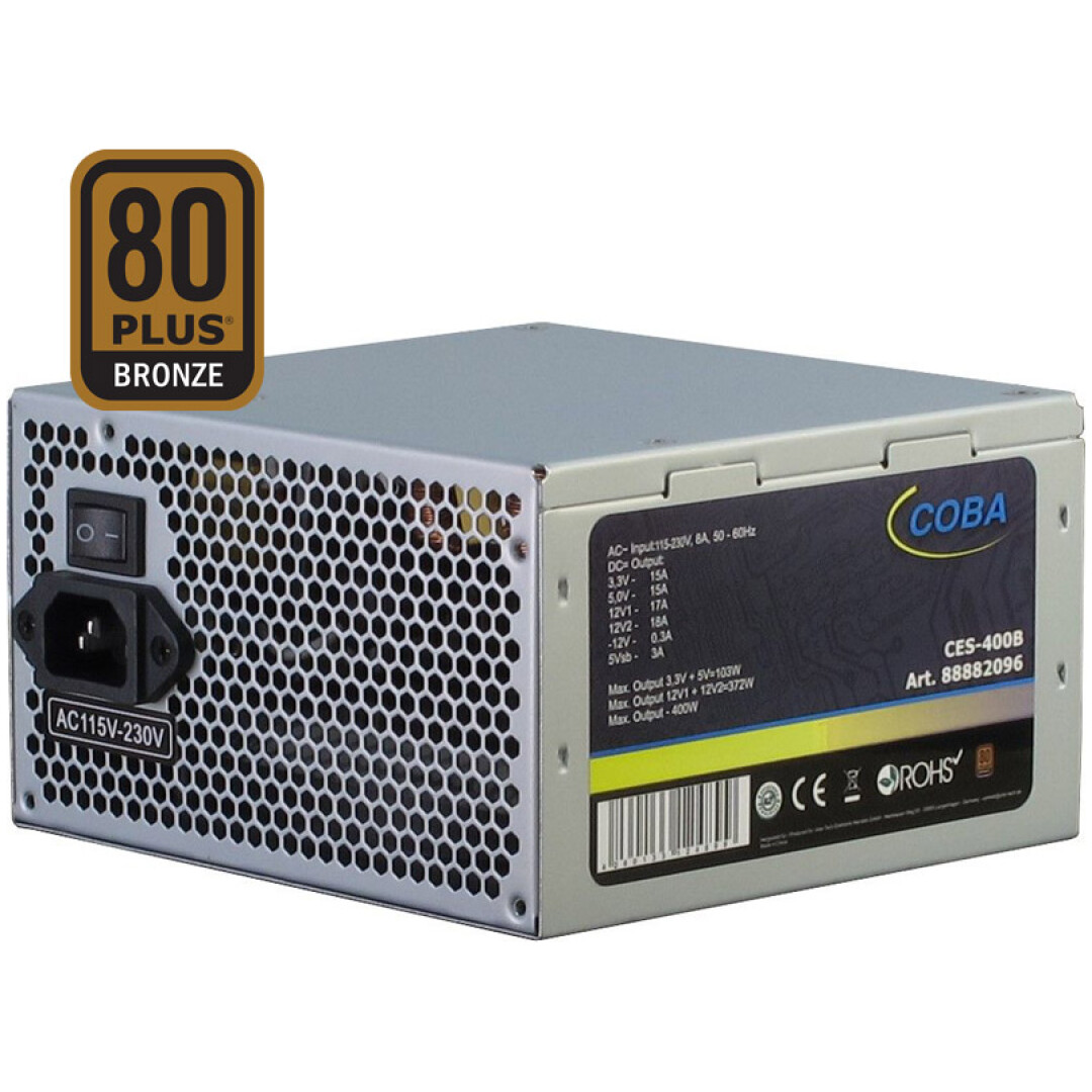 INTER-TECH COBA CES-400B V2.3 400W 80Plus Bronze ATX napajalnik