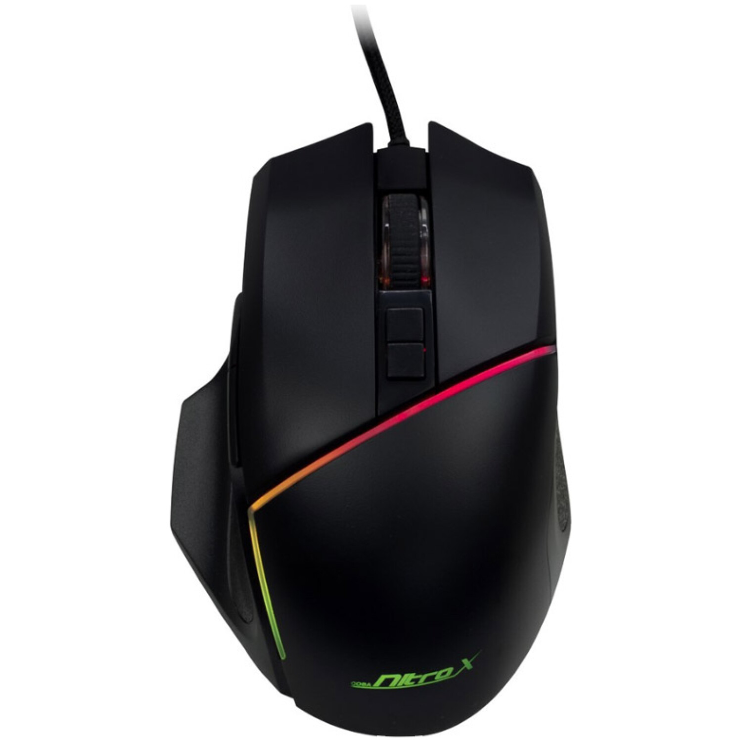 INTER-TECH Nitrox GT-100 RGB optična žična USB črna gaming miška