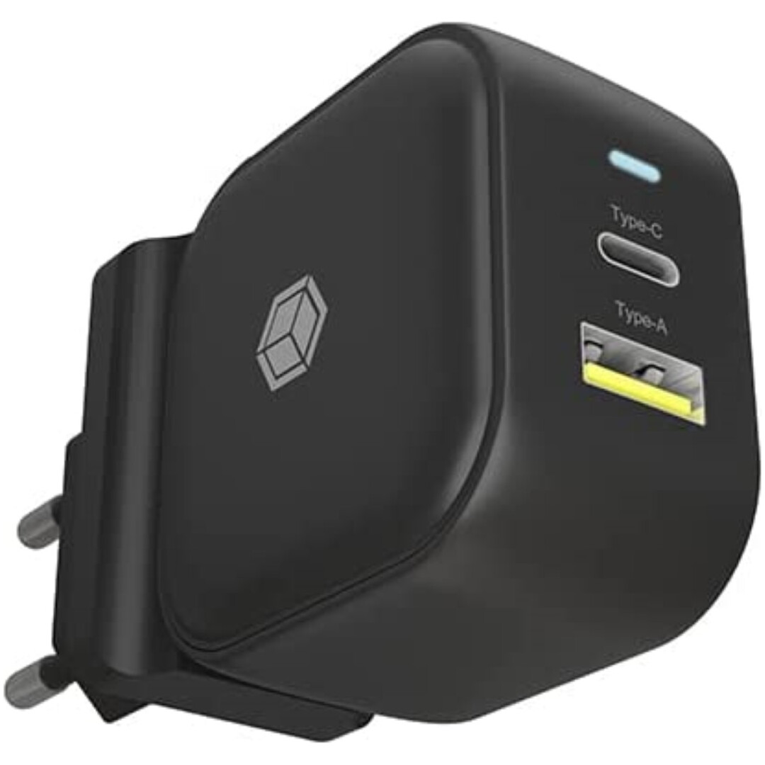 Icybox IB-PS106-PD 38W dvojni QC 3.0 USB polnilnik s PowerDelivery