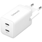 Intenso 40W GaN napajalnik s priključkom 2xUSB-C W40CC