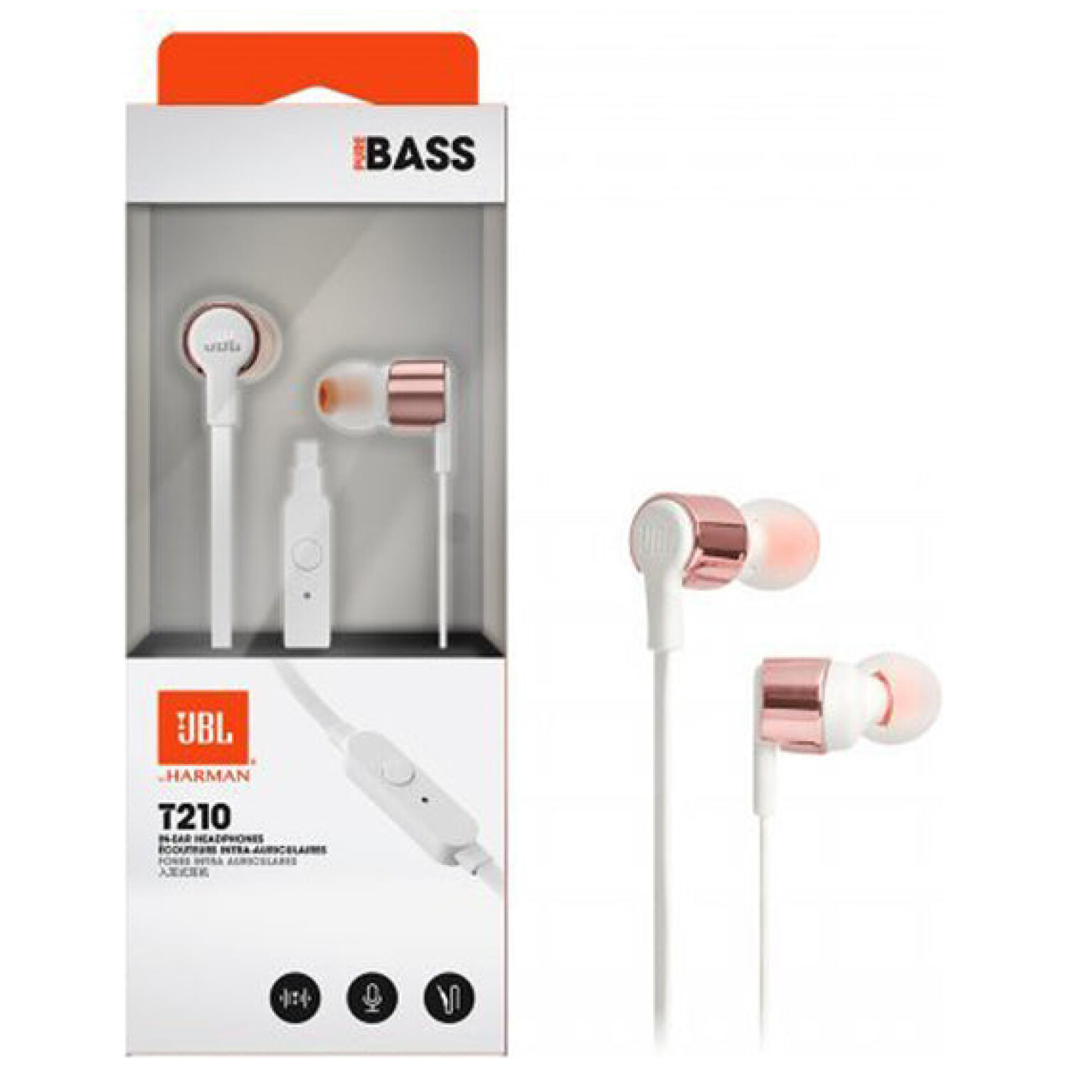 JBL Tune 210 In-ear slušalke z mikrofonom