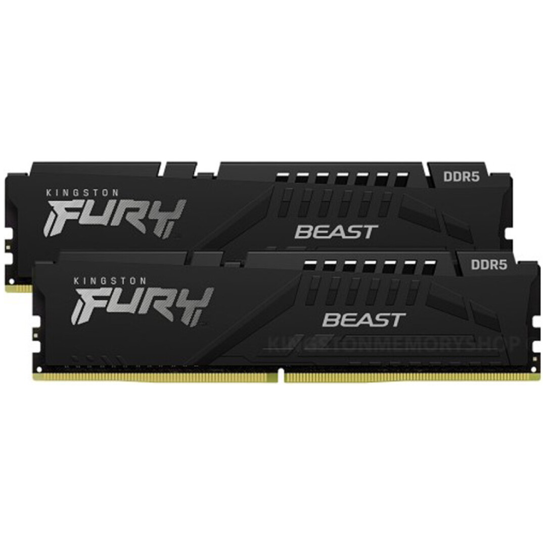 KINGSTON Fury Beast Black 16GB (2x8GB) 5200MT/s DDR5 CL40 EXPO KF552C36BBEK2-16 ram pomnilnik