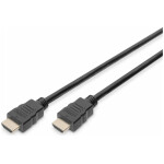 Kabel HDMI(m) => HDMI (m) 2.0m Digitus z mrežno povezavo črn High Speed Ultra HD 4K