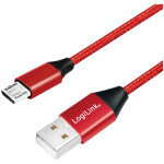 Kabel USB A => B micro tekstil ovoj 1