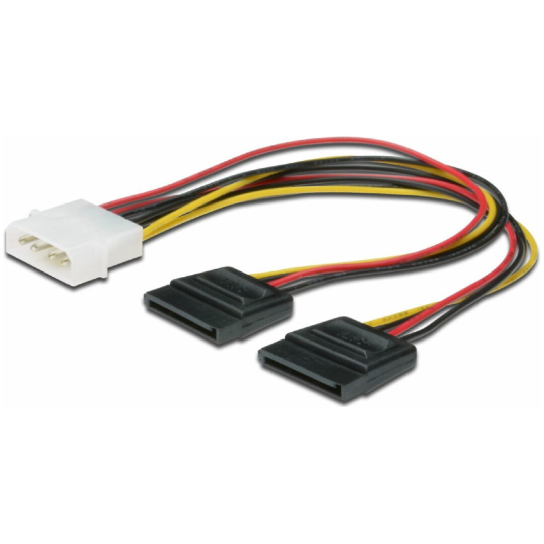 Kabel adapter napajalni Digitus MOLEX => SATA 2x