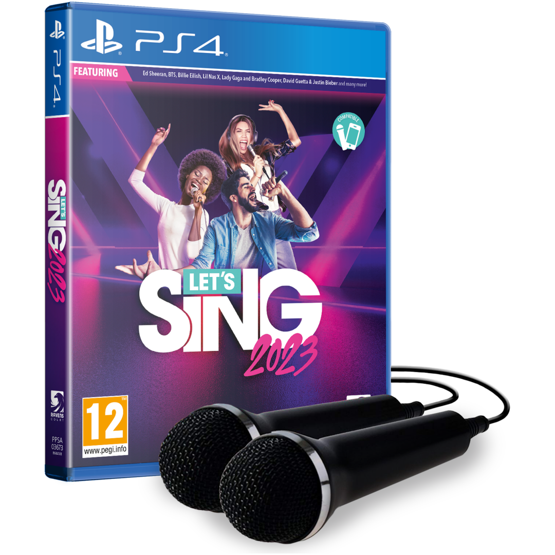 LET'S SING 2023 - DOUBLE MIC BUNDLE (Playstation 4)