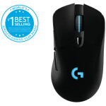 LOGITECH G703 Lightspeed Hero brezžična optična gaming RGB črna miška