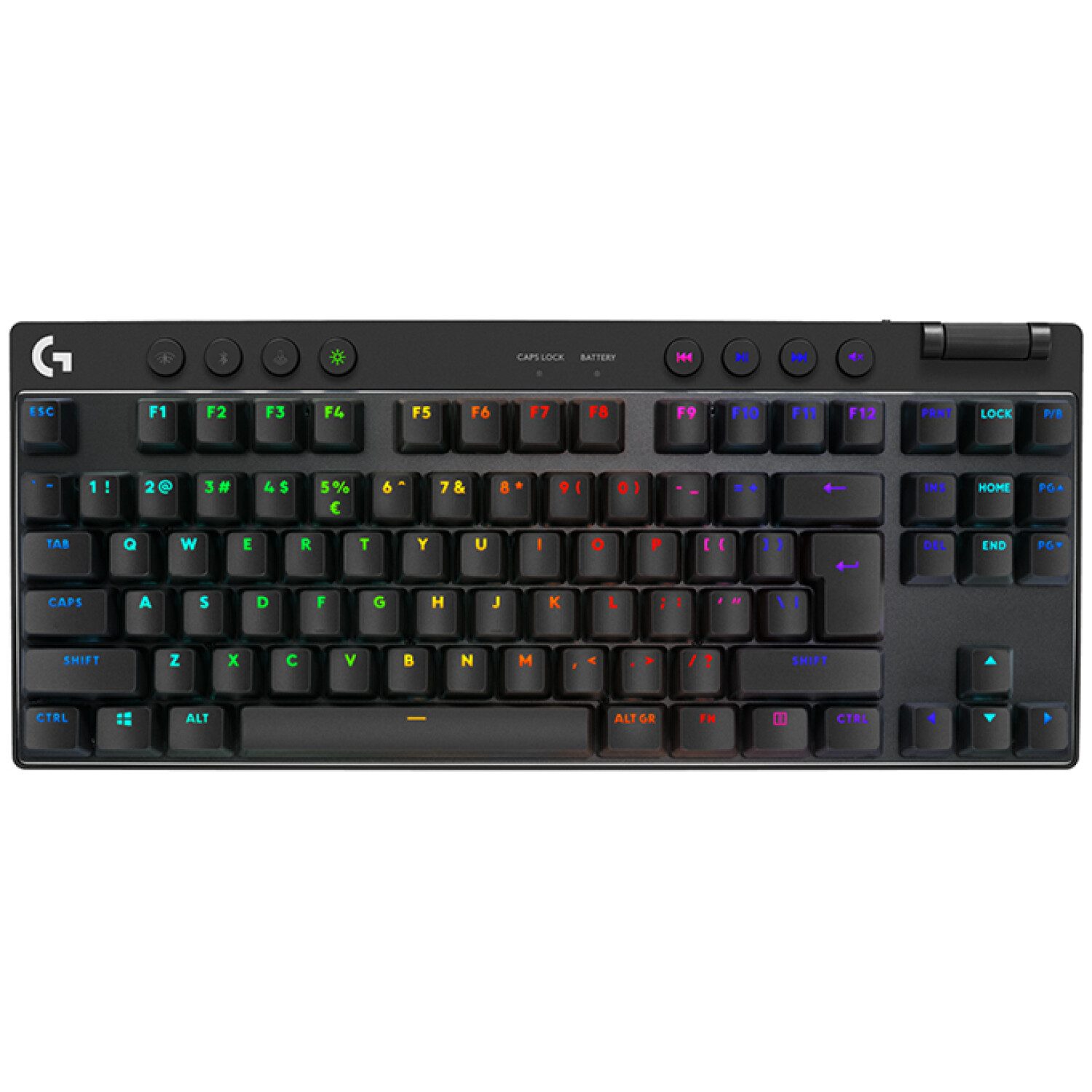 LOGITECH PRO X TKL LIGHTSPEED brezžična RGB Tactile mehanska gaming slotisk črna tipkovnica