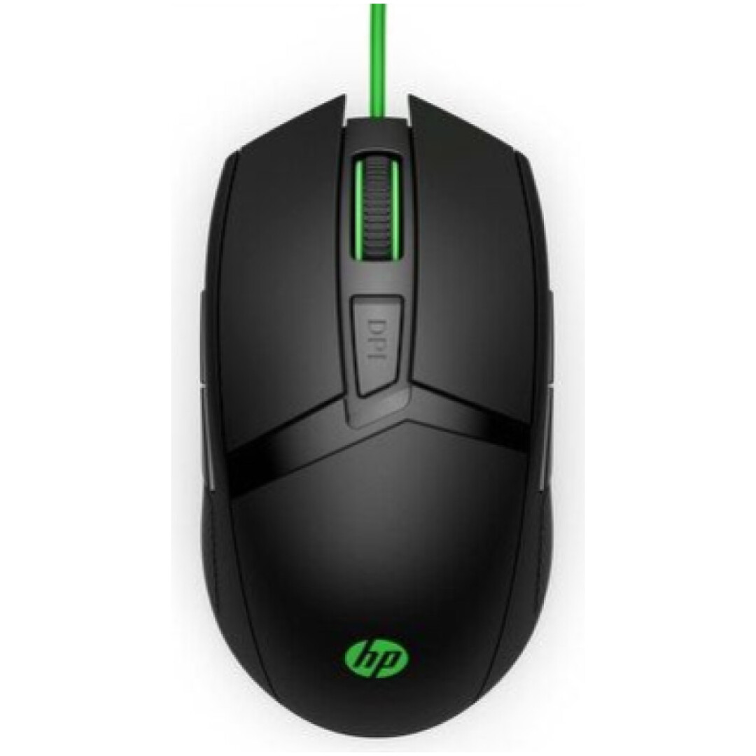 Miš HP 300 Pavilion Gaming Maus črna zelena 8 gumbov 5000 dpi (4PH30AA)