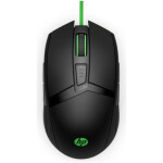 Miš HP 300 Pavilion Gaming Maus črna zelena 8 gumbov 5000 dpi (4PH30AA)