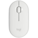 Miš Logitech brezžična + Bluetooth optična M350 bela Pebble (910-005716)