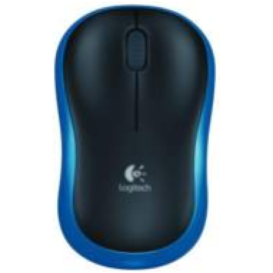 Miš Logitech brezžična M185 za notesnike modra nano (910-002236)