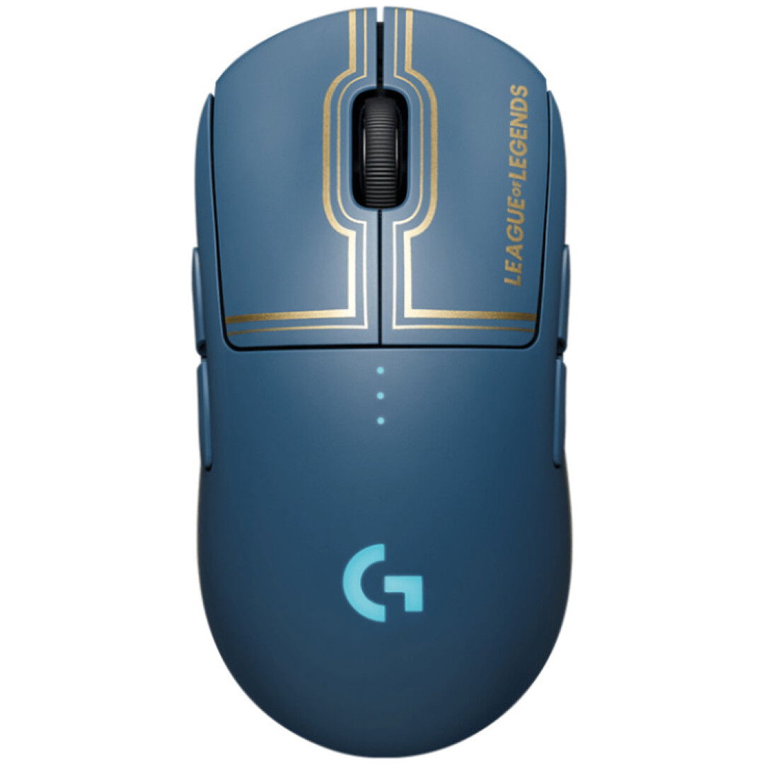 Miš Logitech brezžična optična gaming G PRO LOL Wave 2 modra (za levičarje in desničarje) LightSpeed senzor (910-006451)