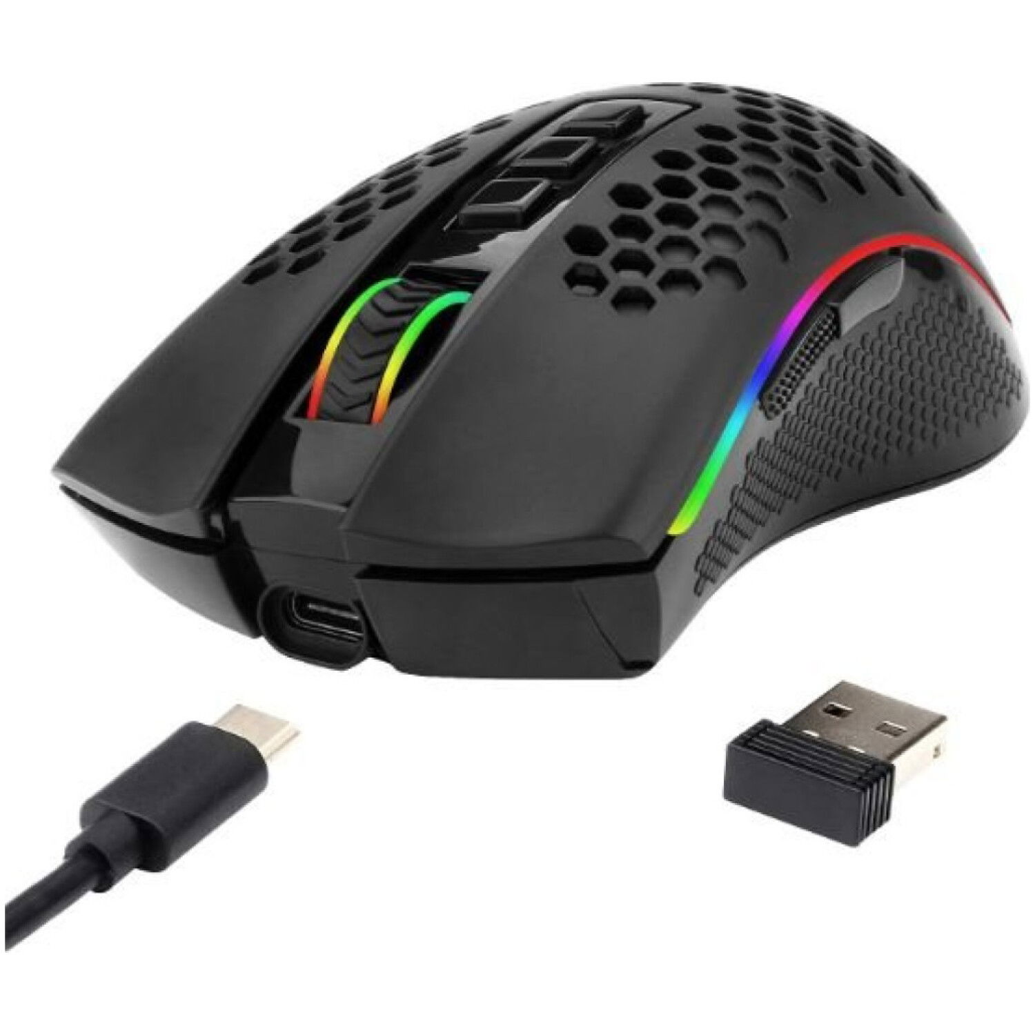 USB Storm M808 Pro optična gaming 16000DPI RGB črna (10102)