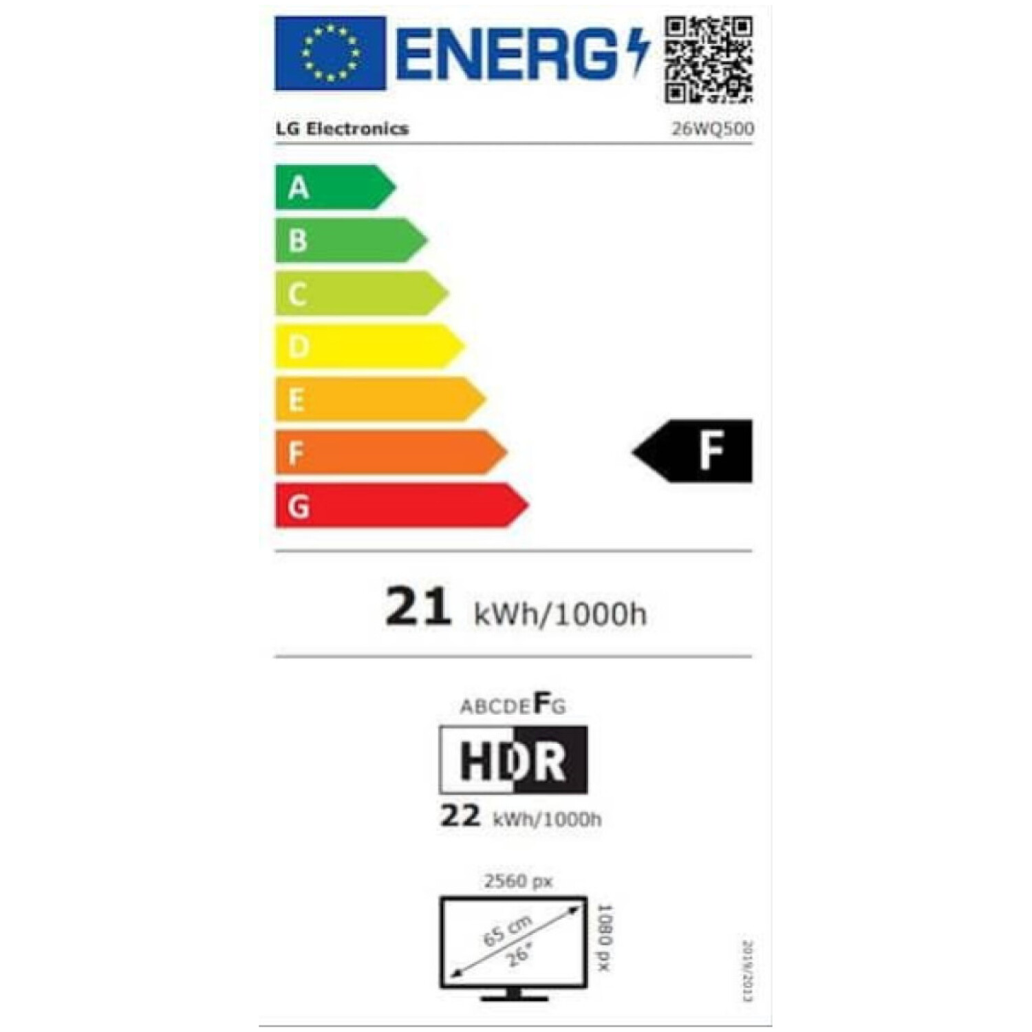 0") 26WQ500 2560x1080 75Hz IPS 5ms 2xHDMI sRGB99% FreeSync HDR10 odprta embalaža