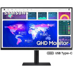 0") S27A600UUU 2560x1440 75Hz IPS 5ms HDMI DisplayPort USB-C 90W DP-Out 3xUSB3.0 Pivot sRGB99% FreeSync RJ45 HDR10 ViewFinity Daisy Chain