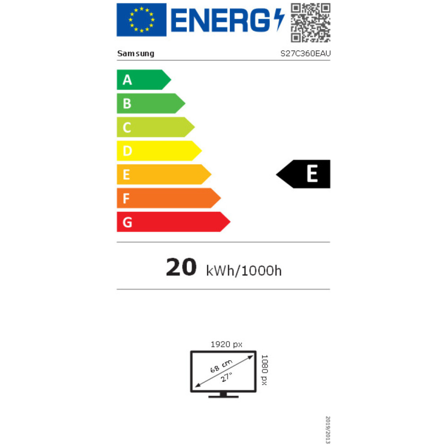 0") S27C360EAU 1920x1080 Curved 75Hz VA 4ms VGA HDMI FreeSync