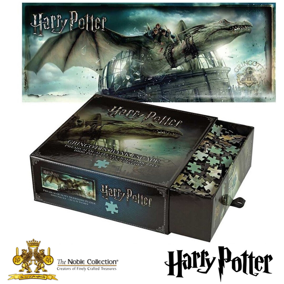 NOBLE COLLECTION - HARRY POTTER - GIFTS - GRINGOTTS BANK ESCAPE 1000PC JIGSAW PUZZLE SESTAVLJANKA