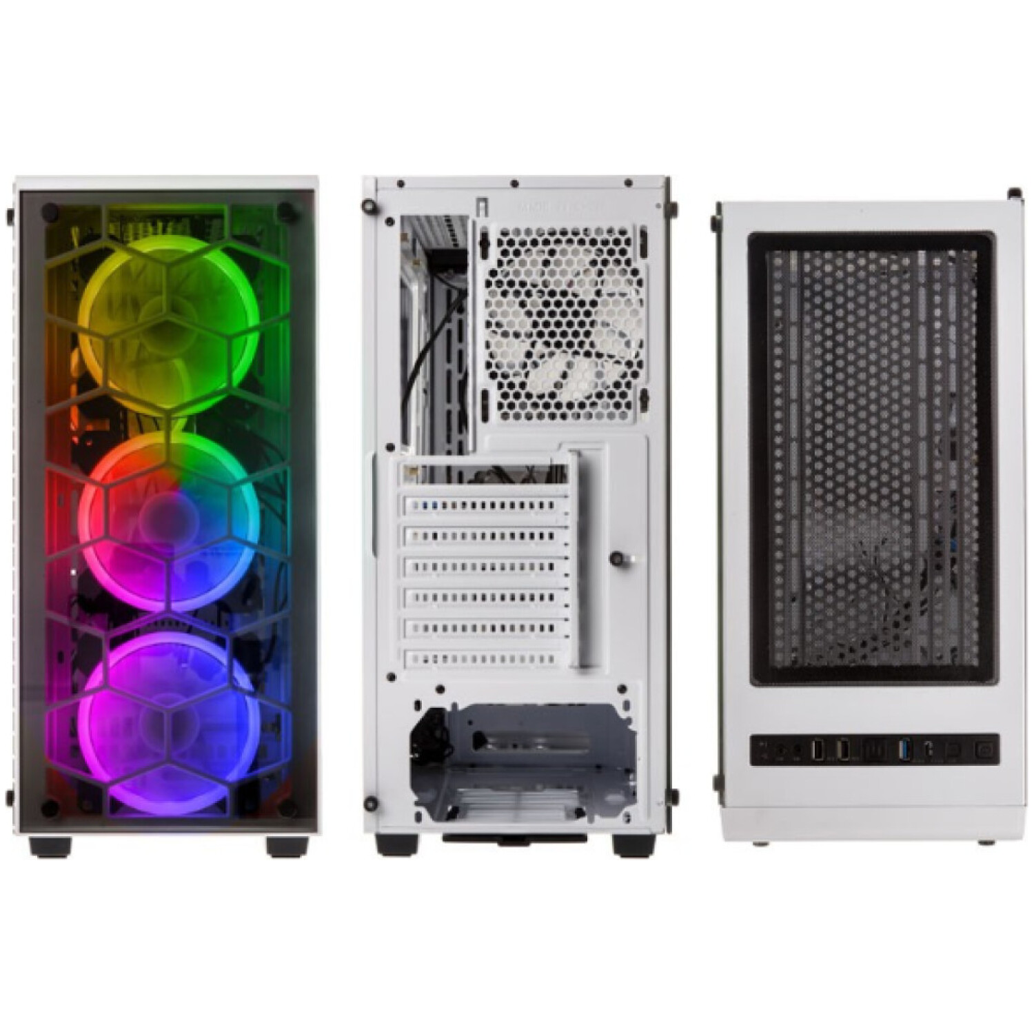 Ohišje Kolink Observatory Lite Mesh RGB MidiATX - bela ARGB