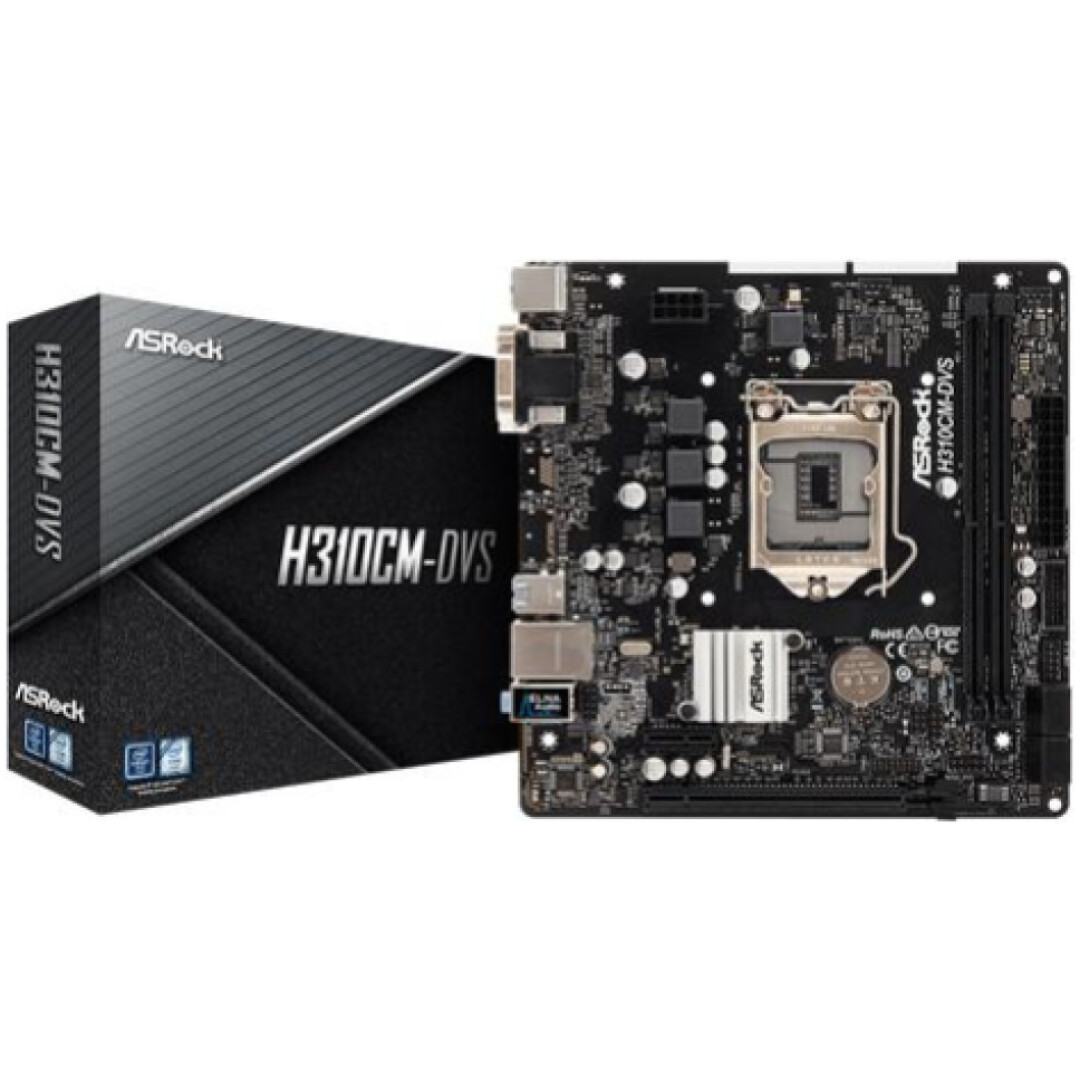 Osnovna plošča 1151 AsRock H310CM-DVS MATX DVI-D HDMI