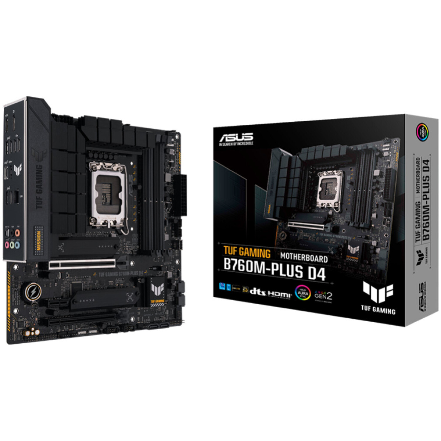 Osnovna plošča 1700 Asus TUF GAMING B760M-PLUS D4 microATX 1xHDMI 1xDisplayPort 90MB1DI0-M0EAY0