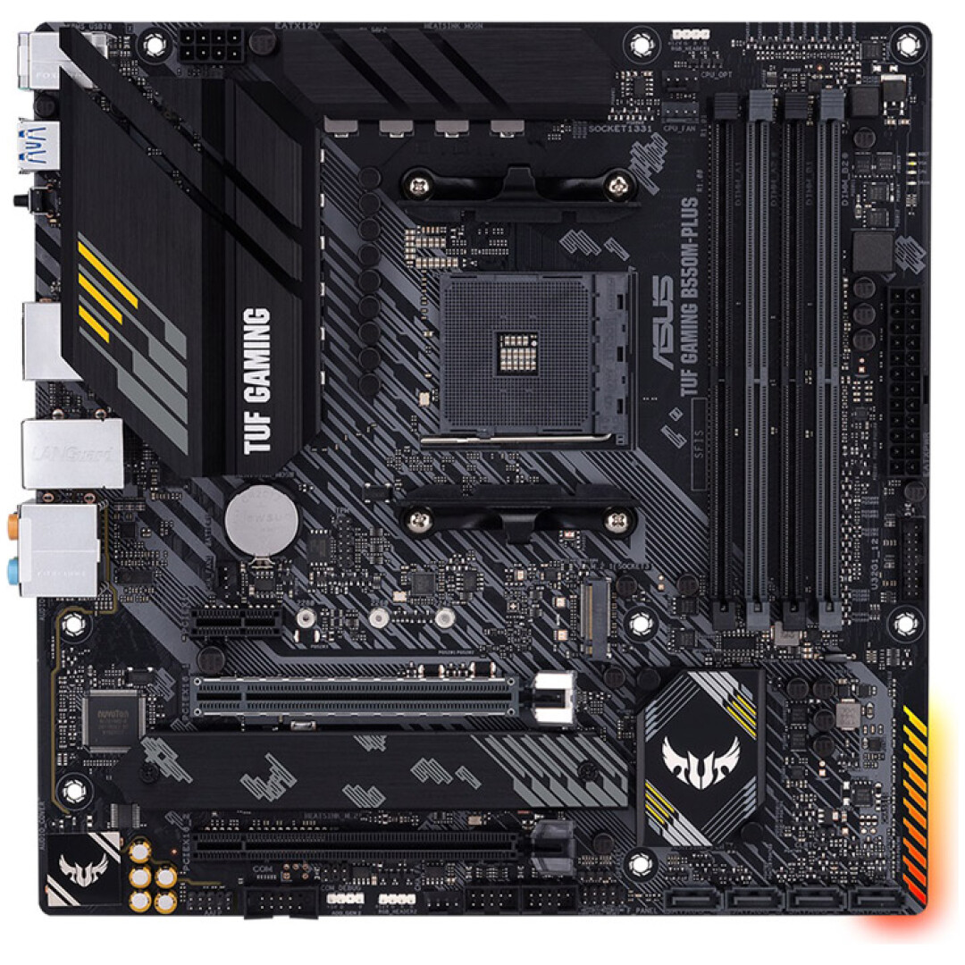 Osnovna plošča AM4 Asus TUF GAMING B550M-PLUS microATX 1xHDMI 2.1 1xDisplayPort 1.2