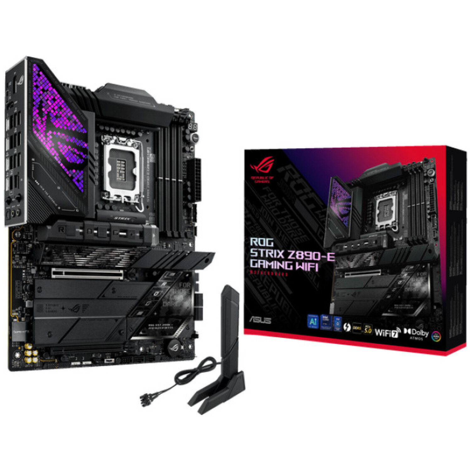 Osnovna plošča LGA1851 Asus ROG Strix Z890-E Gaming WiFi ATX 1xHDMI 2.1 1xDisplayPort 1.4a