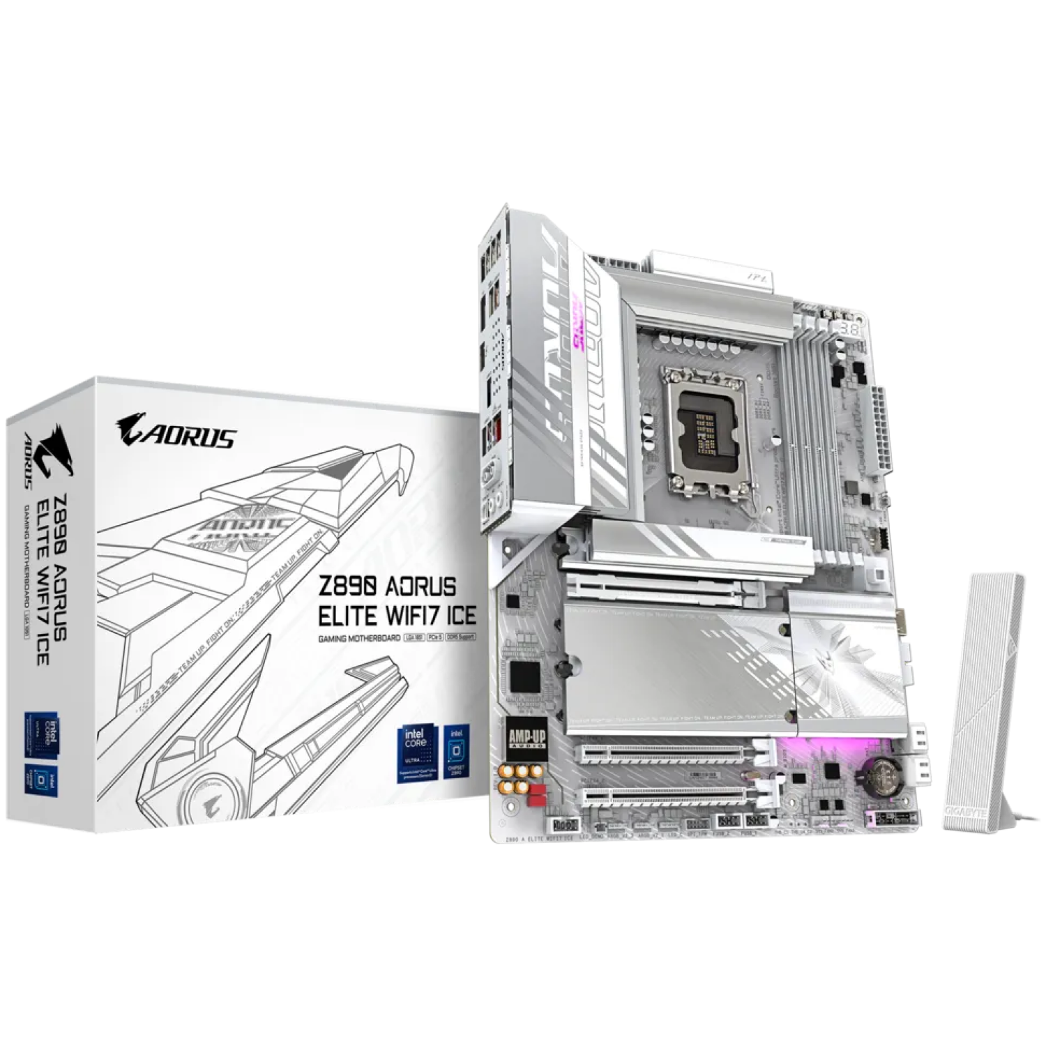 Osnovna plošča LGA1851 GigaByte Z890 Aorus Elite WIFI7 ICE ATX 1xDisplayPort