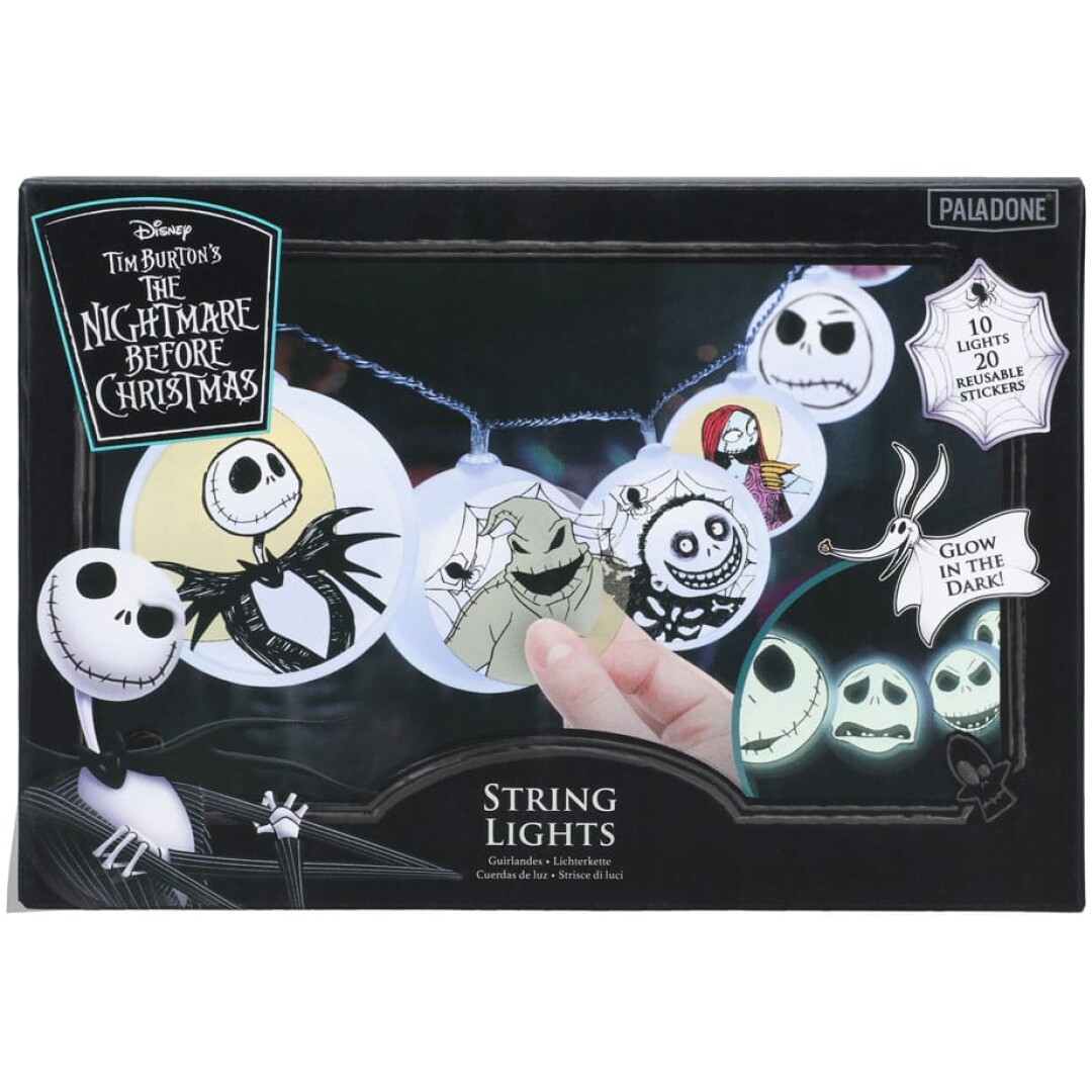 PALADONE NIGHTMARE BEFORE CHRISTMAS STRING LIGHTS WITH STICKER