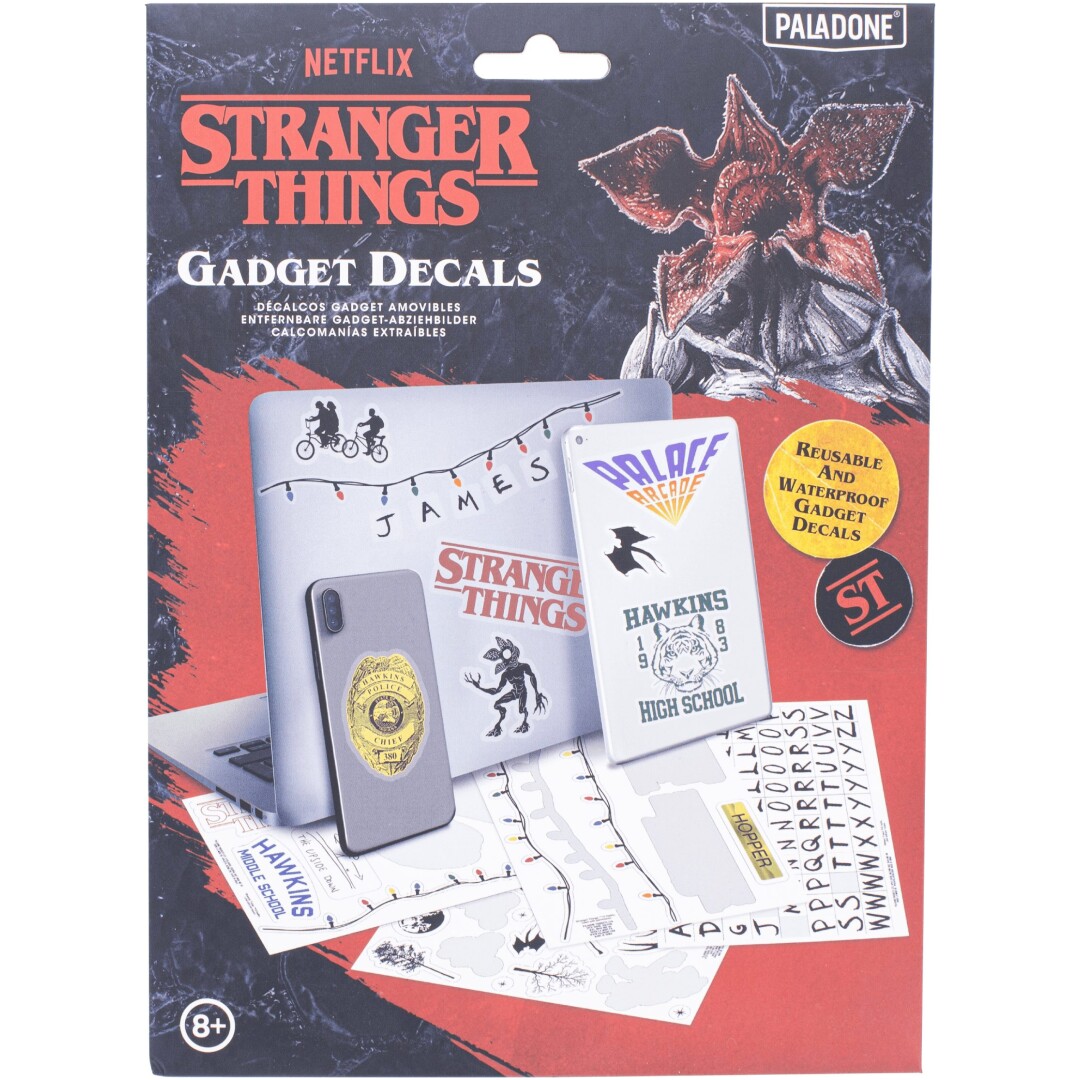 PALADONE STRANGER THINGS GADGET DECALS NALEPKE