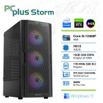 PCPLUS Storm i5-12400F 16GB 1TB NVMe SSD GeForce RTX 3060 12GB RGB Windows 11 Home gaming namizni računalnik