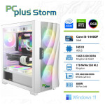 PCPLUS Storm i5-14400F 16GB 1TB NVMe SSD GeForce RTX 4060 8GB Windows 11 Home RGB gaming namizni računalnik