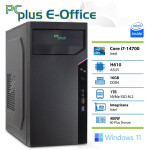 PCPLUS e-Office i7-14700 16GB 1TB NVMe SSD Windows 11 Home namizni računalnik