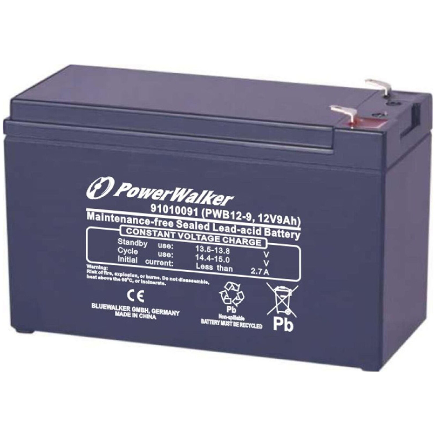 POWERWALKER PWB12-9 UPS 12V 9Ah nadomestna baterija