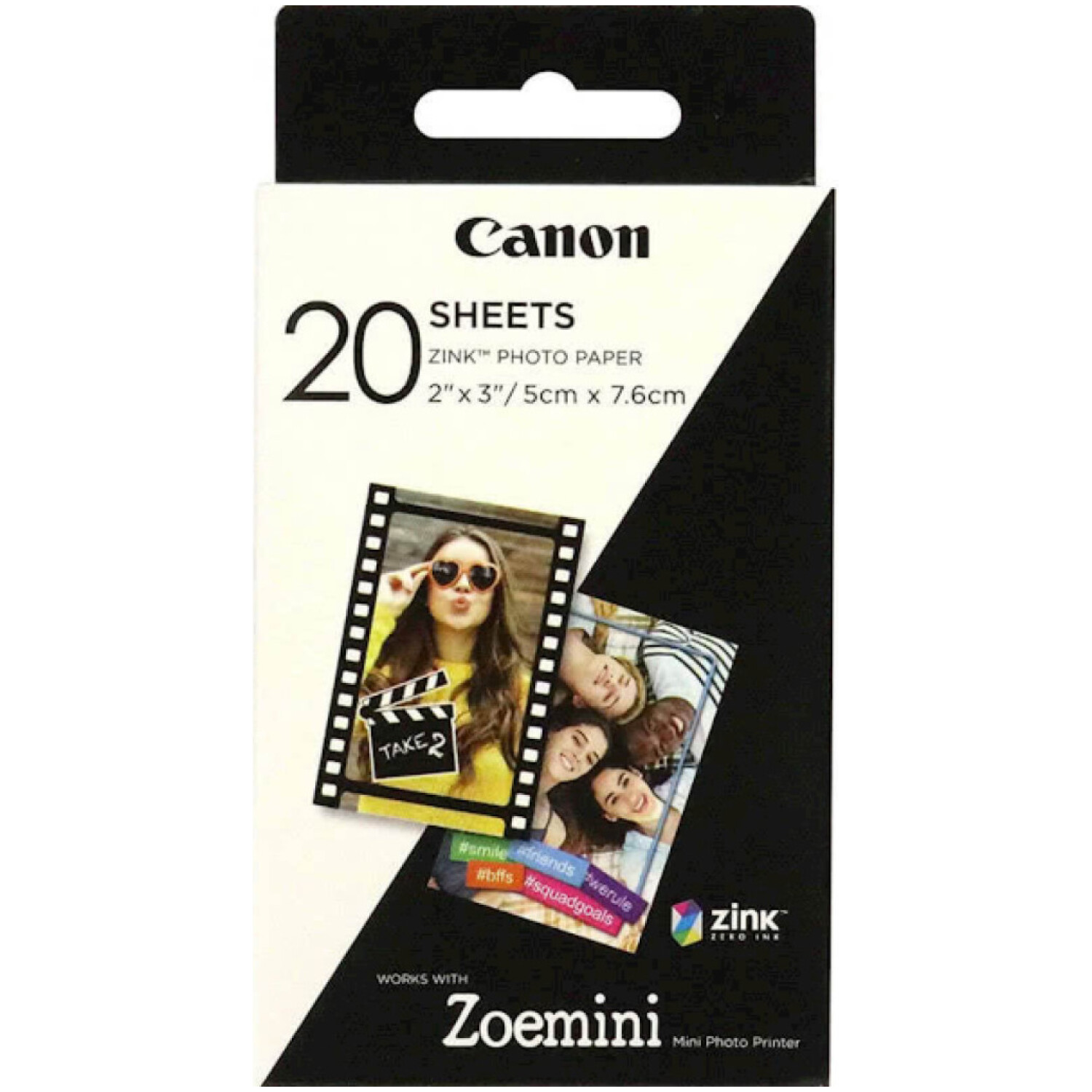 Papir CANON ZINK foto 20 pack za ZOEMINI (3214C002AA)