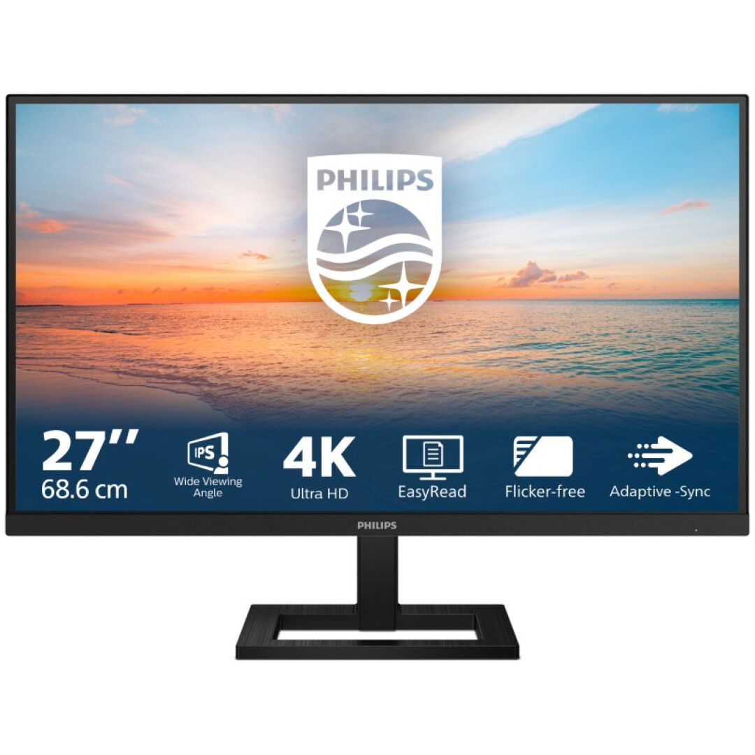 Philips 27E1N1900AE 27" IPS 4k monitor z USB-C Power Delivery 65W