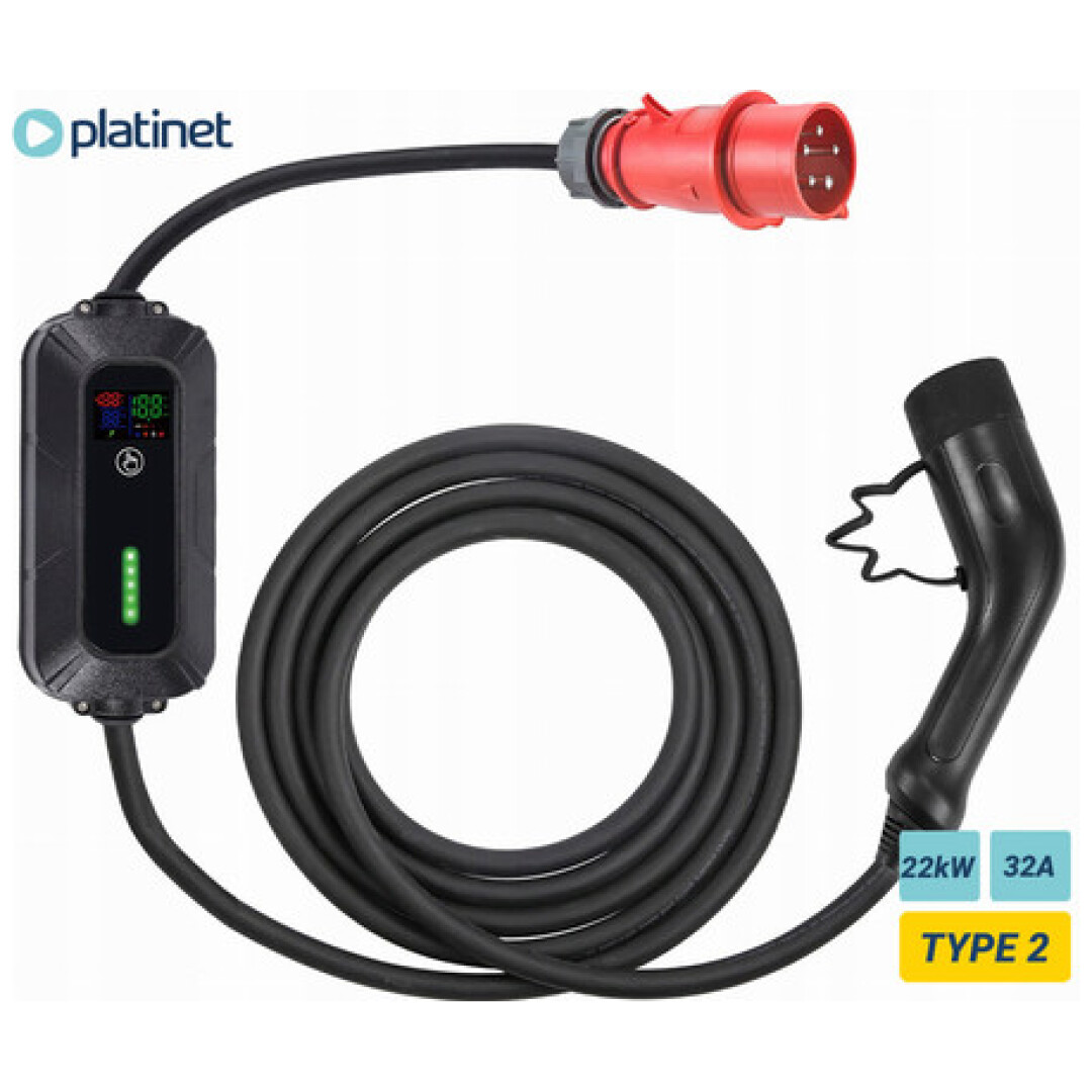 Platinet PPC32AT22 prenosni EV električni polnilec