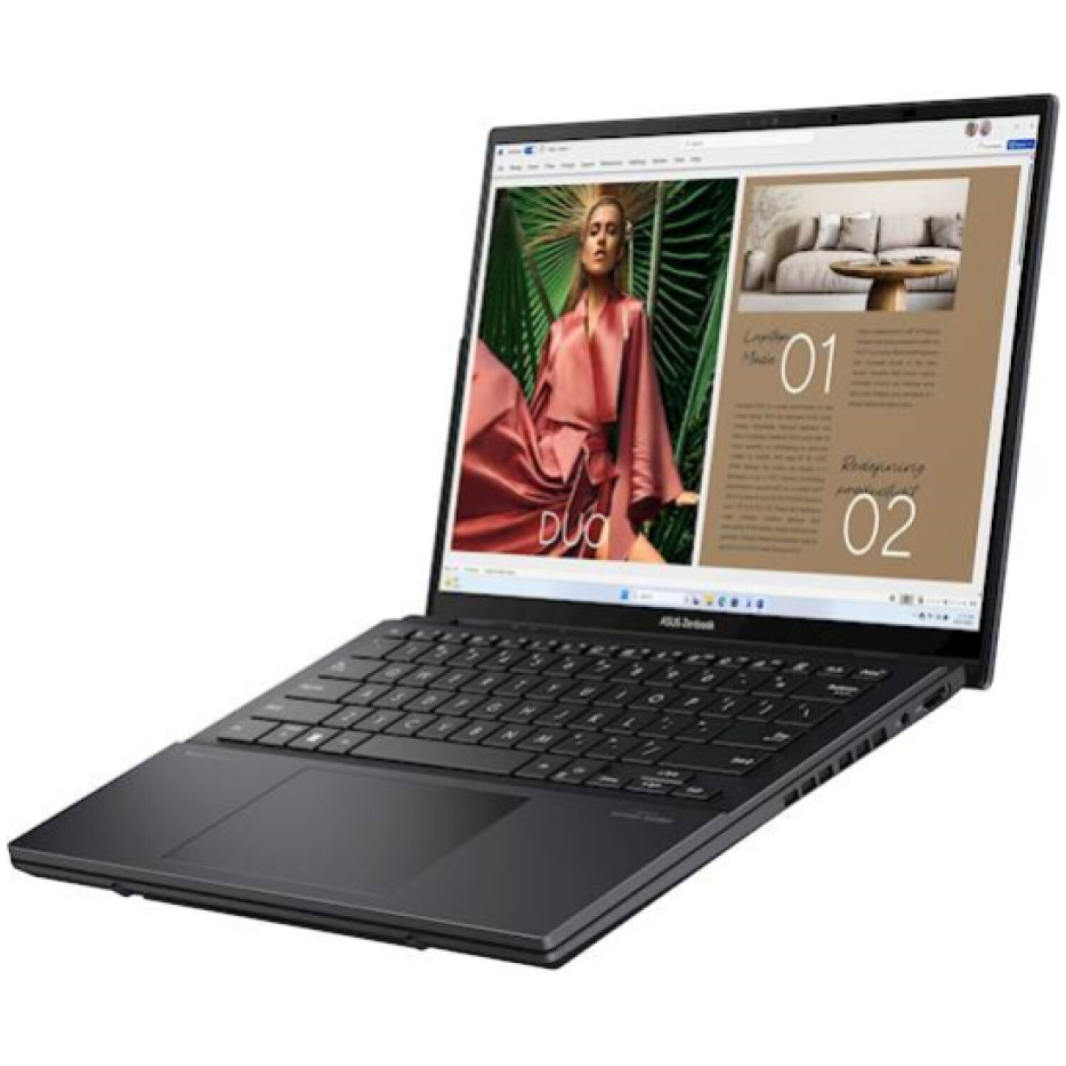 0") Zenbook Duo 14 OLED 2x 2880x1800 OLED na dotik 400nit 120Hz U9-185H/32GB/SSD2TB/BL RGB/Pisalo/ALU/Intel Arc/Win11Home (90NB12U1-M00EV0)