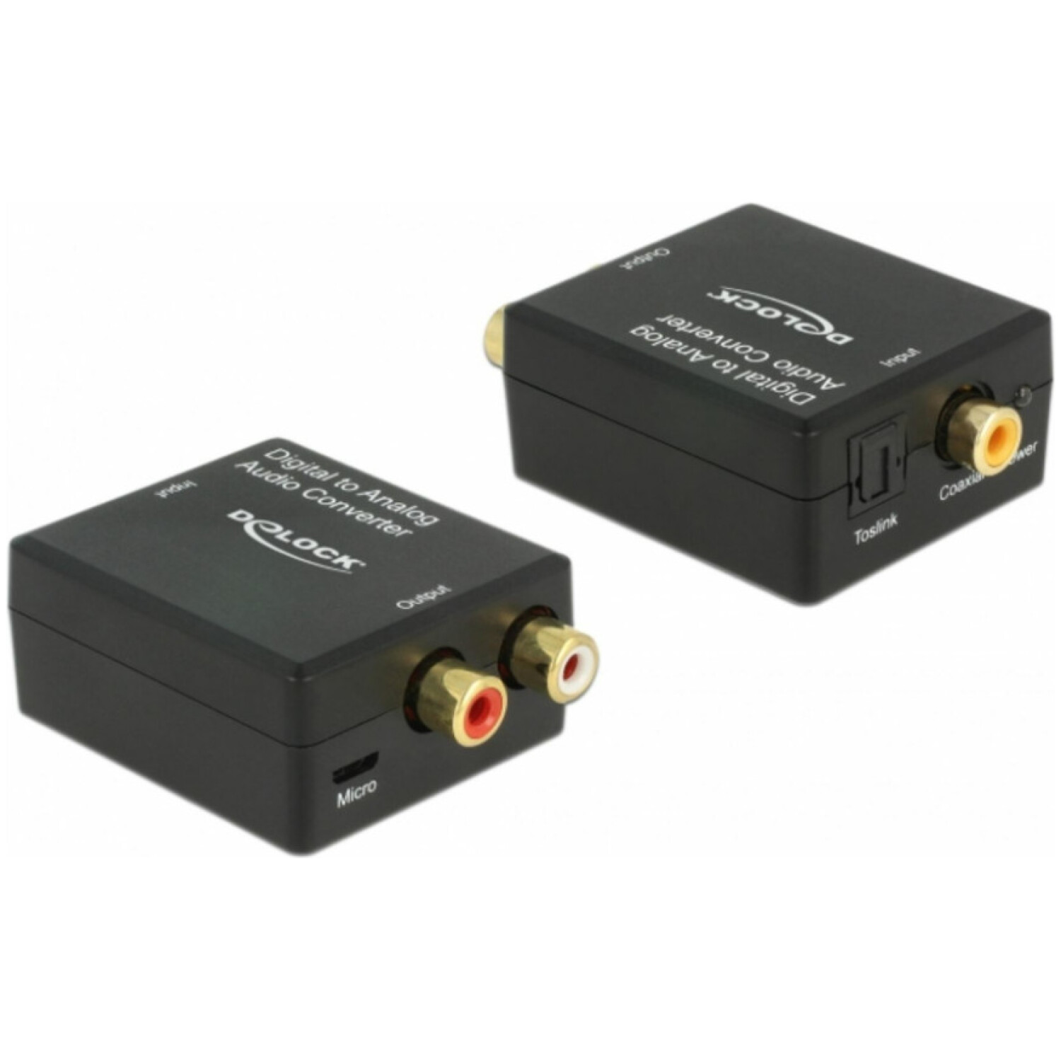 Pretvornik AVDIO SPDIF/Digitalni Koax - Analog 2xRCA Ž HD stereo Delock