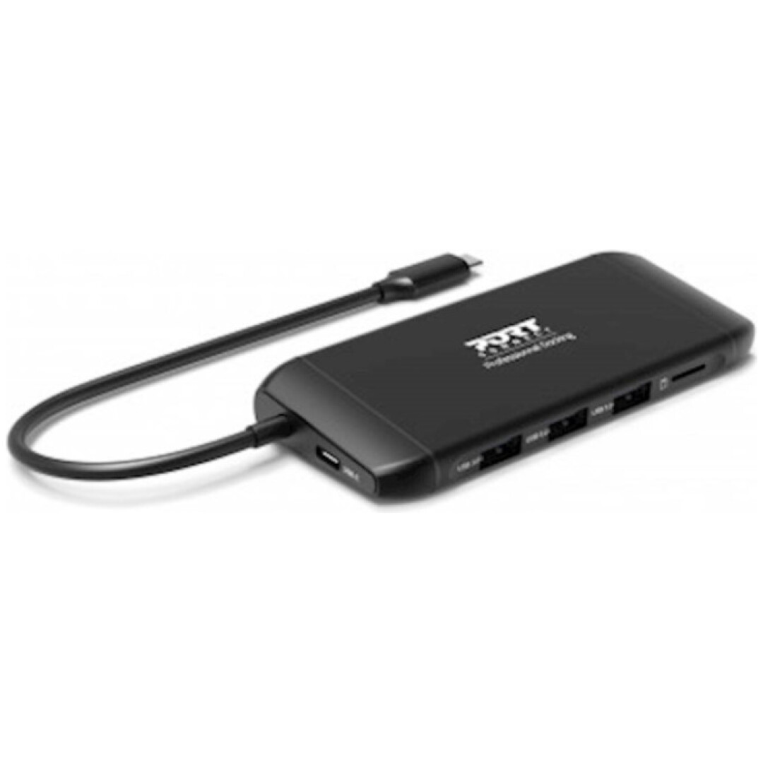 Priklopna postaja USB-C => Port HDMI VGA 3xUSB3.0 USB-C 100W RJ45 Čitalec kartic (901913)