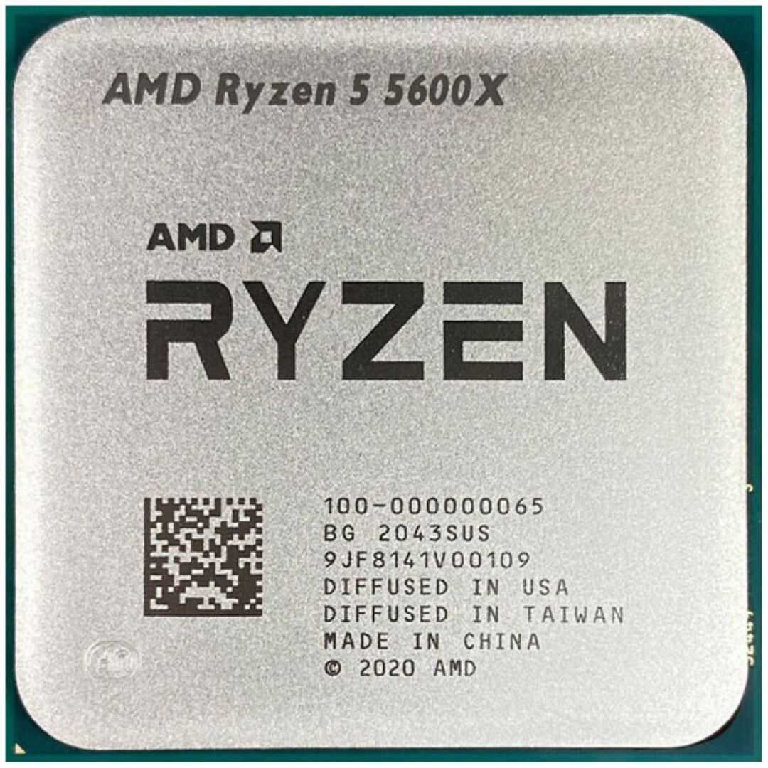 Procesor AMD AM4 Ryzen 5 5600X 6C/12T 3.7GHz/4.6GHz tray 95W brez grafike brez hladilnika