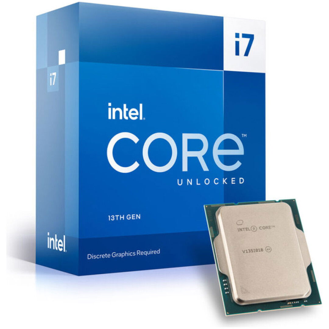 Procesor Intel 1700 Core i7 13700KF 16C/24T 2.5GHz/5.4GHz BOX 125W/253W - brez grafike in hladilnika