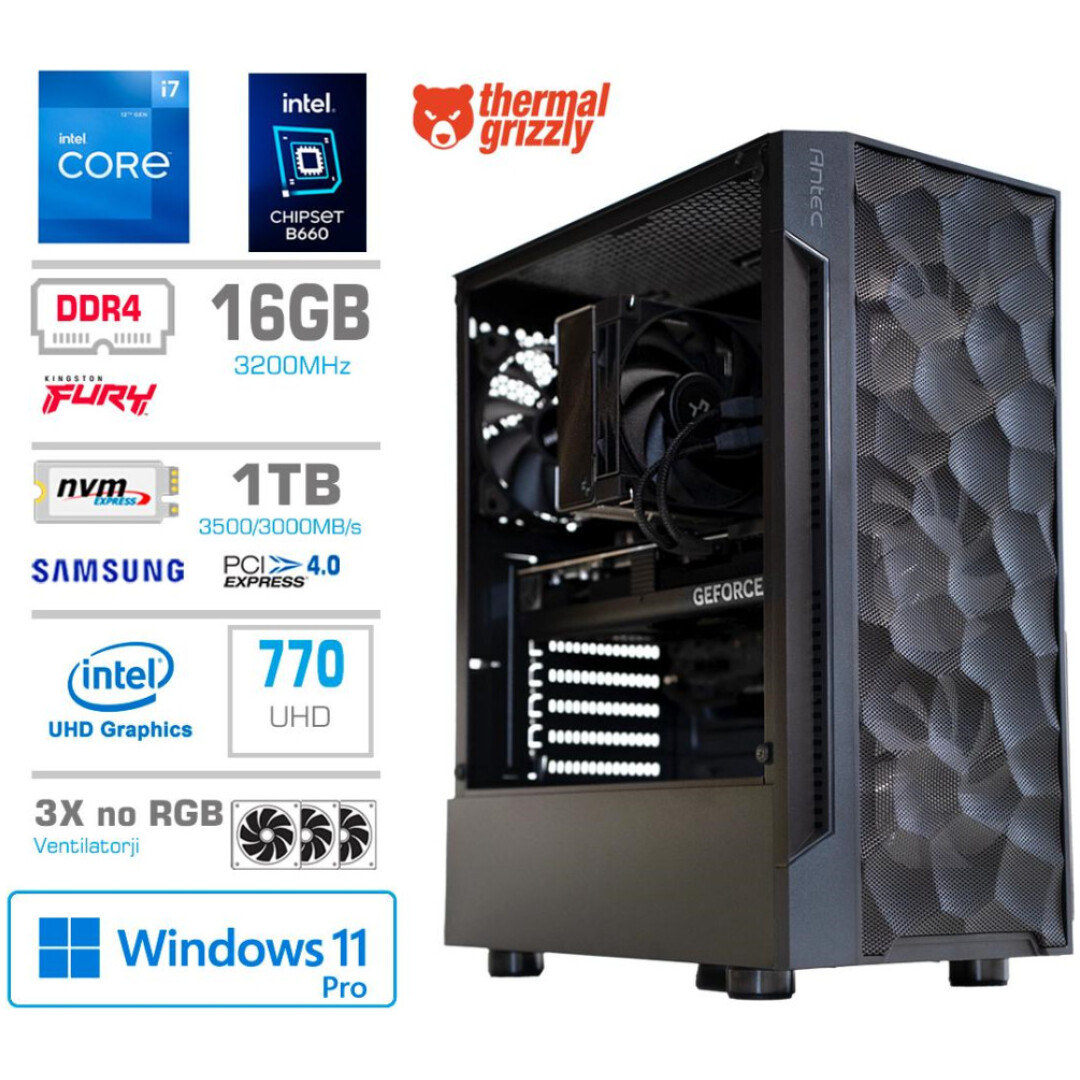 Računalnik MEGA TWR S7 i7-12700/Intel 770/16GB/1TB/750W/Win11Pro RGB