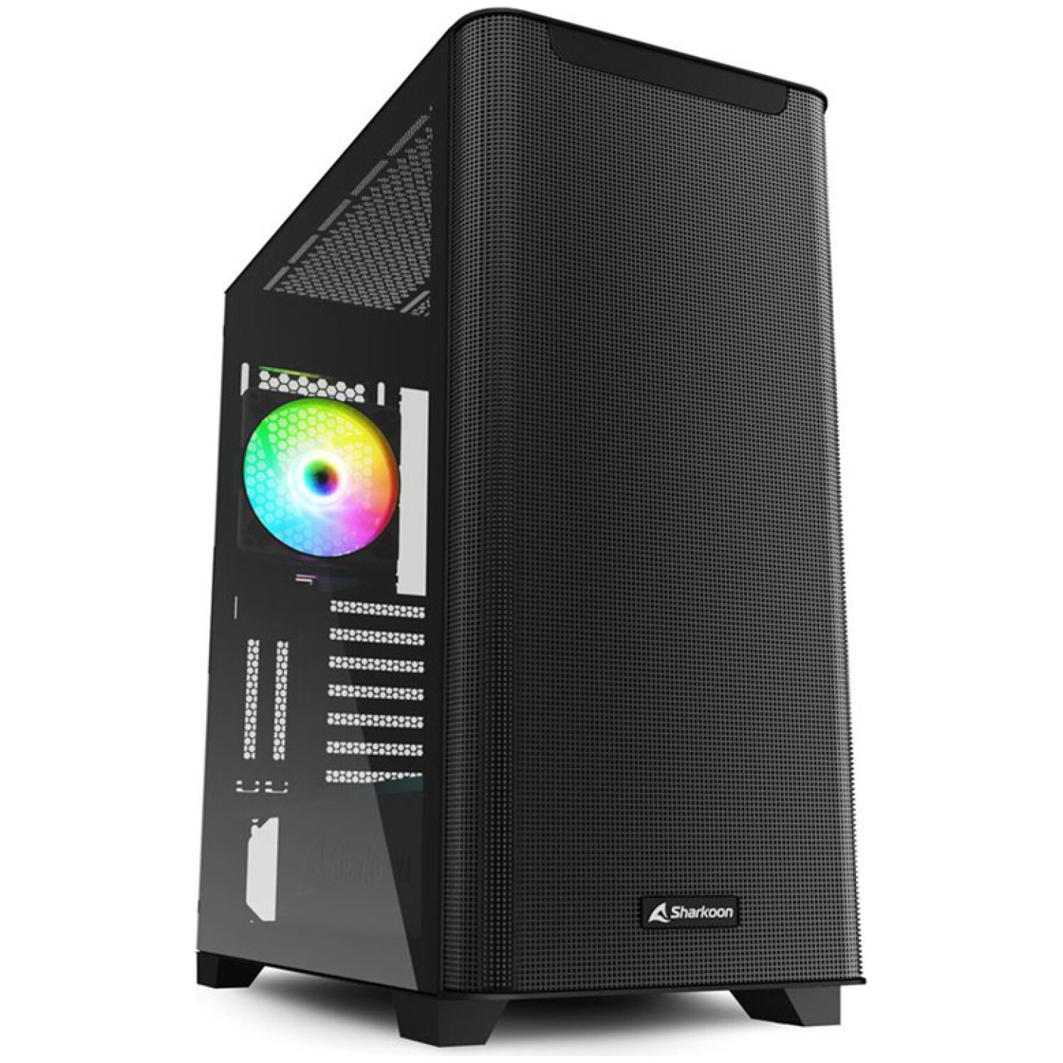 SHARKOON M30 RGB ATX okno gaming črno ohišje