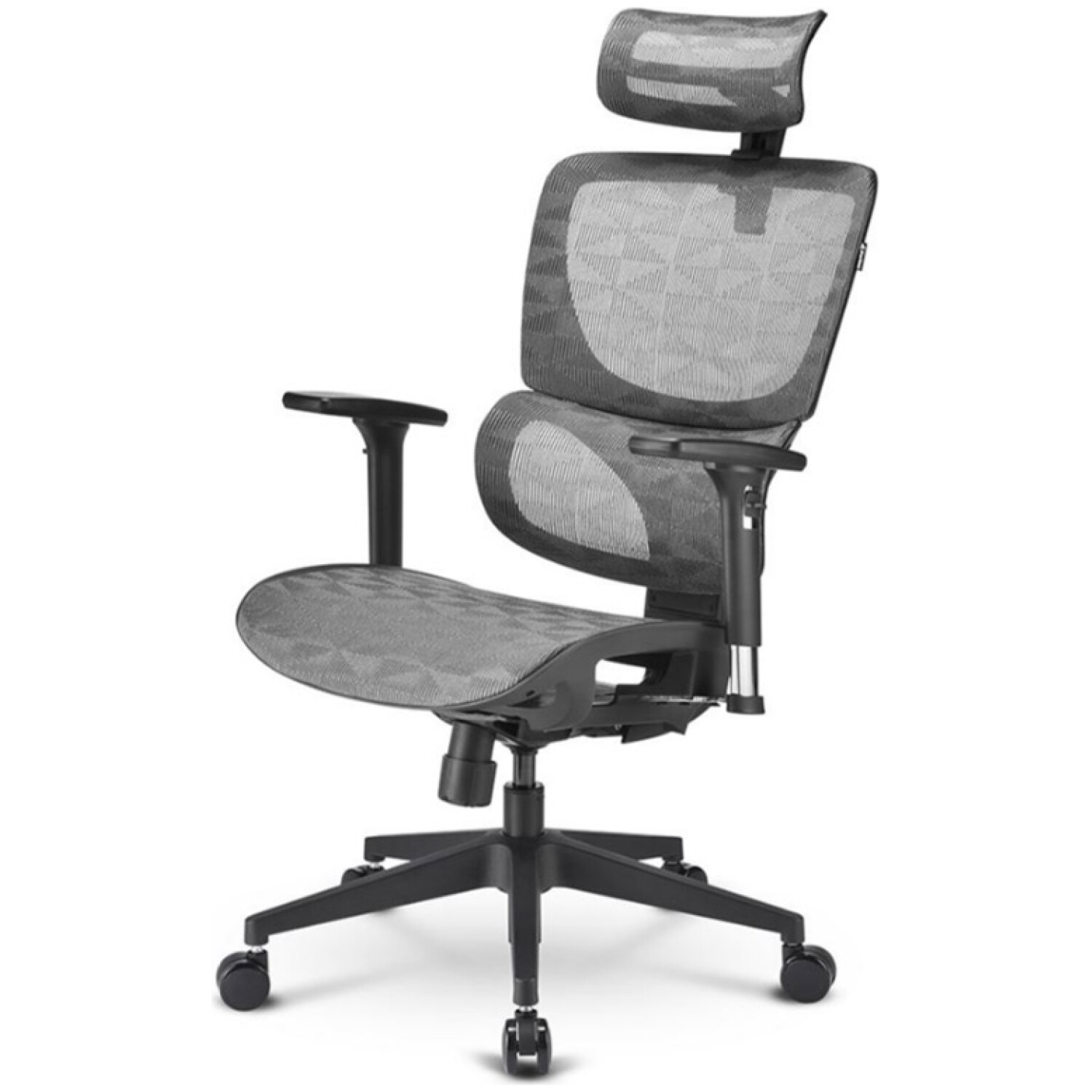 SHARKOON OfficePal C30M ergonomski blago nagib/višina siv pisarniški stol