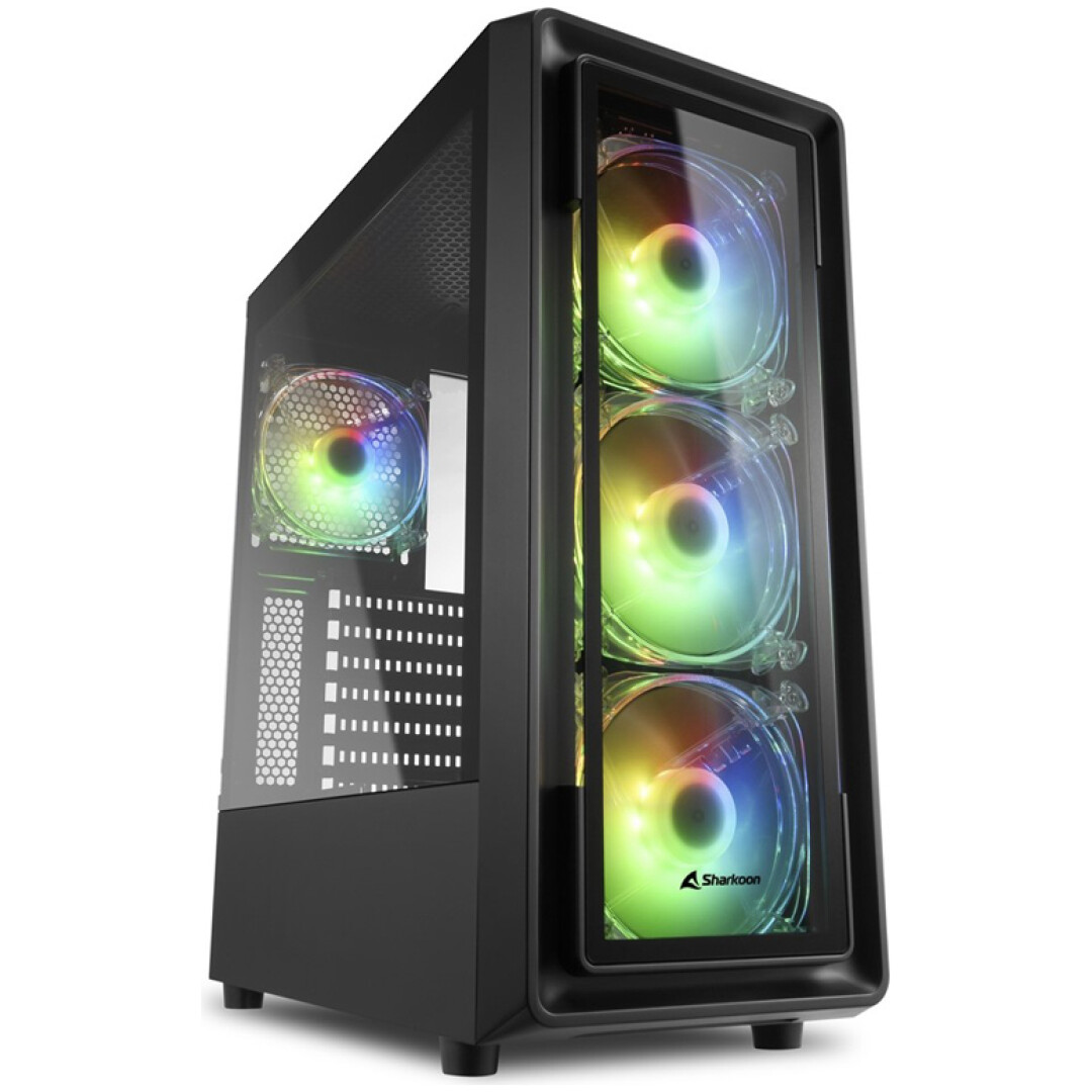 SHARKOON TK4 RGB ATX okno gaming črno ohišje