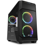 SHARKOON V1000 mATX RGB okno gaming črno ohišje