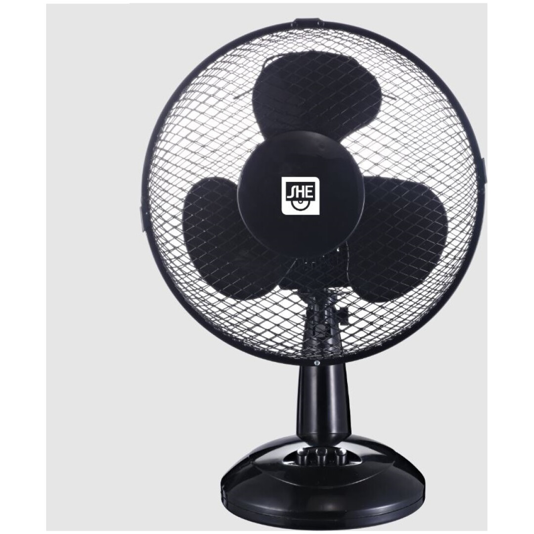 SHE namizni ventilator 40 cm 40W črn