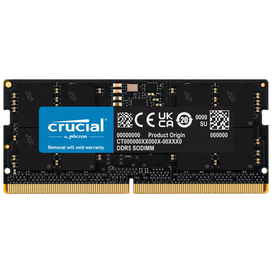 SO-DIMM DDR5 32GB 4800MHz CL40 Single (1x32GB) Crucial Value 1